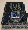 Elegant Black Embroidered Lawn 3 Piece Suit with Embroidered Bamber Dupatta