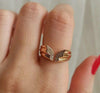 Elegant Golden Plated Metal Ring for Women – Stylish Fashion Ring