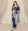 Blue Embroidered Lawn 3-Piece Ensemble
