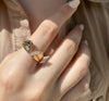 Elegant Golden Plated Metal Ring for Women – Stylish Fashion Ring